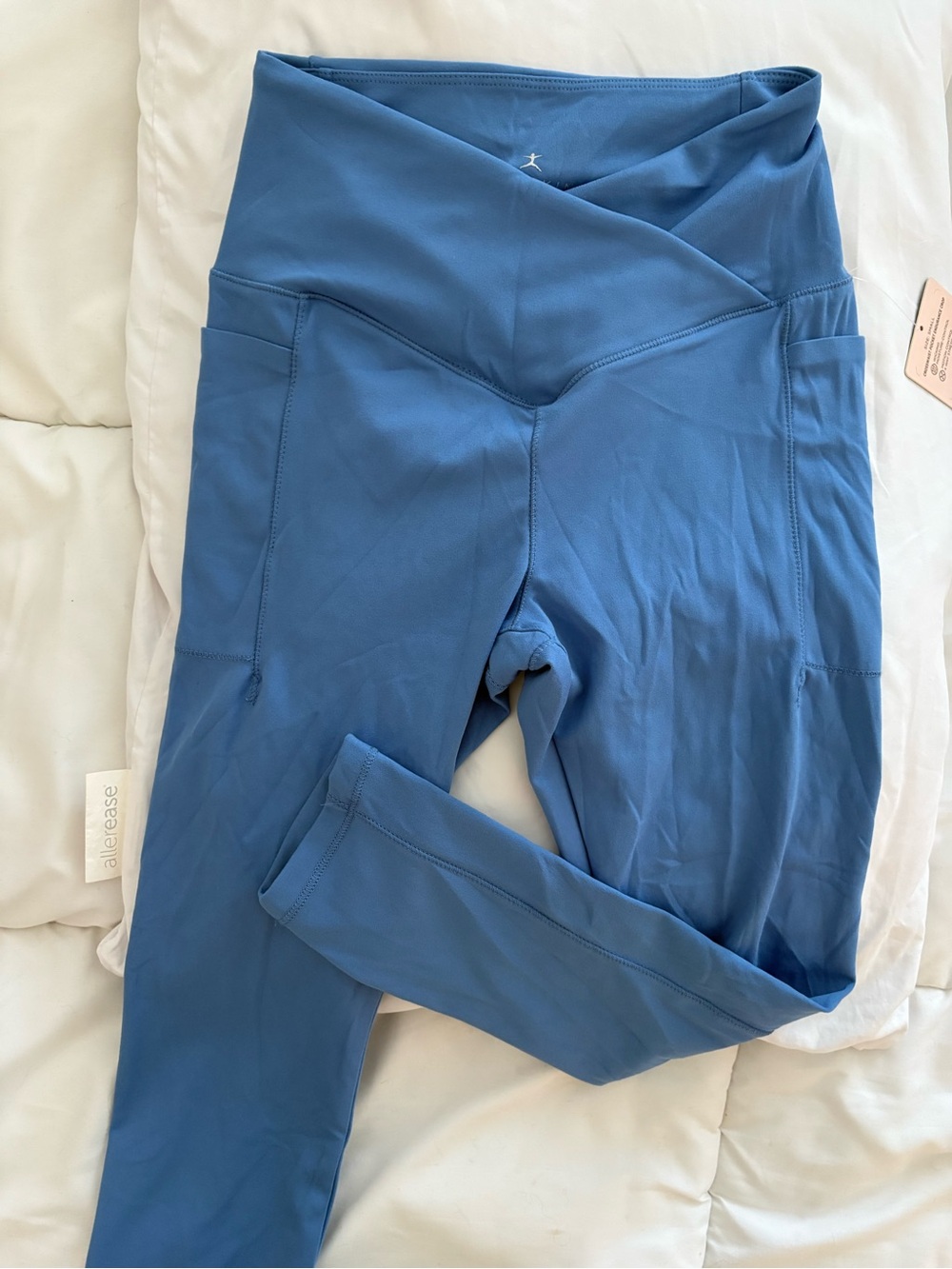 Danskin Slate Blue High-Waist Leggings with Side Pockets